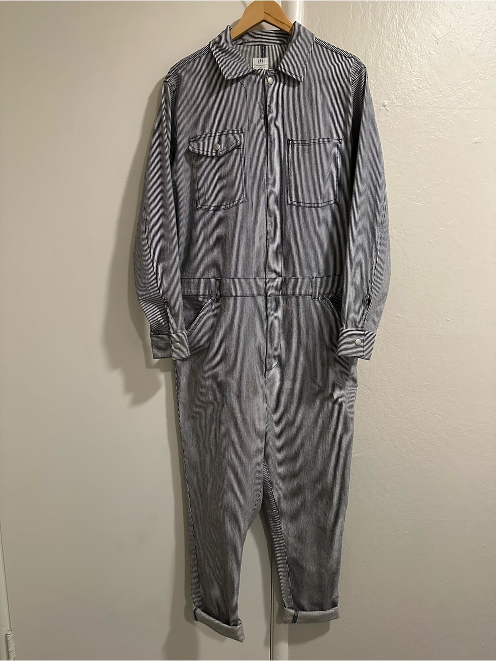GAP + GQ UA striped coverall